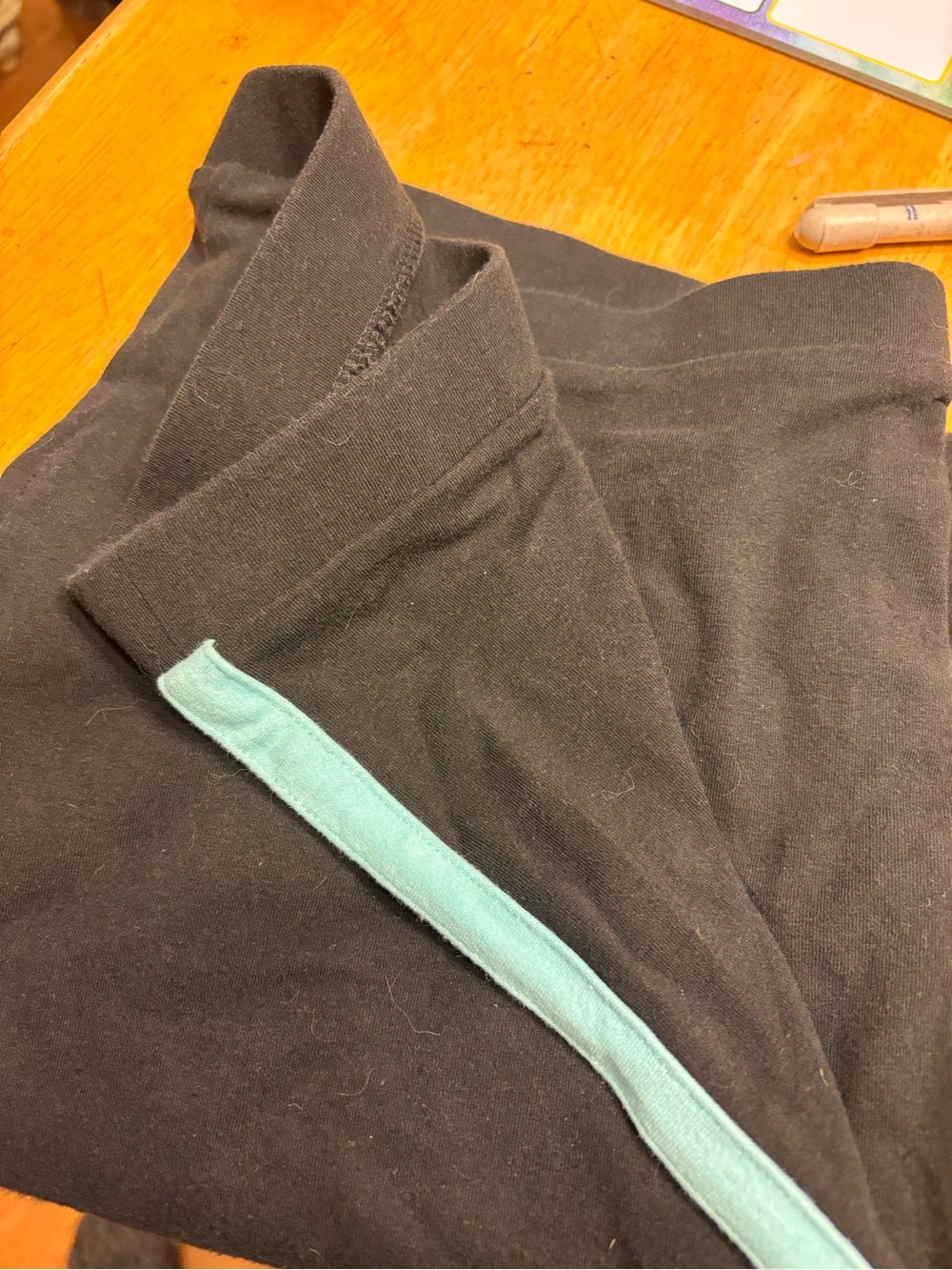Victoria's Secret Black Leggings Aqua Large